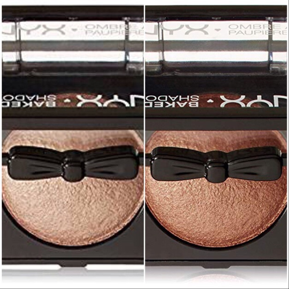 Nyx baked eyeshadow in Ambrosia and Euphoria